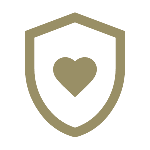shield with heart